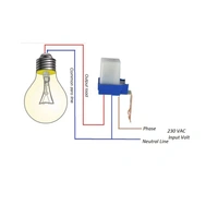 BMIS   Auto ON & OFF  Photocell Switch - White